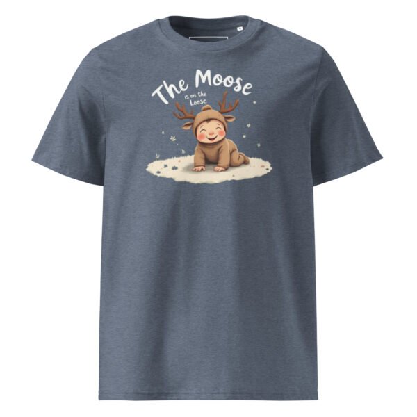The Moose Is On The Loose Unisex organic cotton t-shirt - Image 17